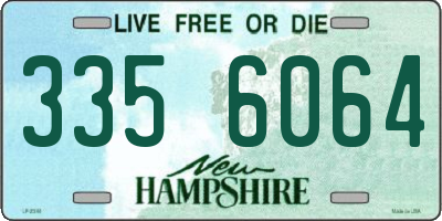 NH license plate 3356064