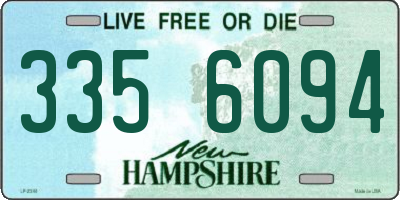 NH license plate 3356094