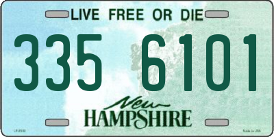 NH license plate 3356101