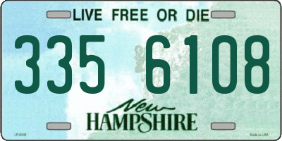 NH license plate 3356108