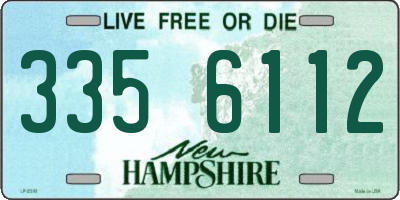 NH license plate 3356112