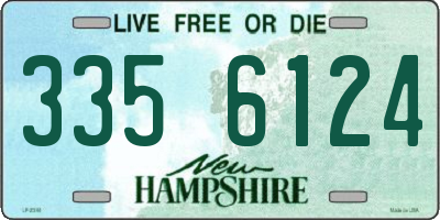 NH license plate 3356124
