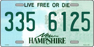NH license plate 3356125