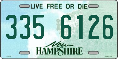 NH license plate 3356126