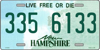 NH license plate 3356133