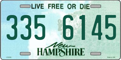 NH license plate 3356145