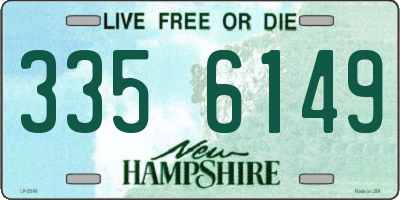 NH license plate 3356149
