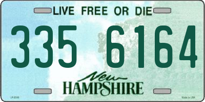 NH license plate 3356164