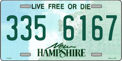 NH license plate 3356167