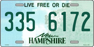 NH license plate 3356172