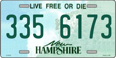 NH license plate 3356173