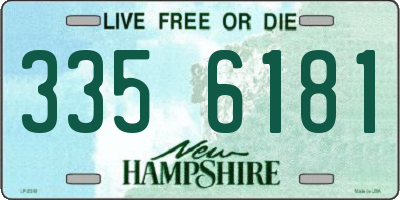 NH license plate 3356181