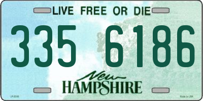 NH license plate 3356186