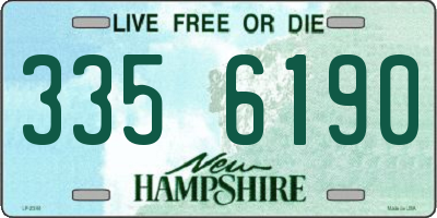 NH license plate 3356190