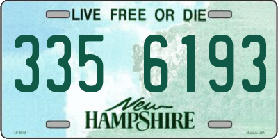 NH license plate 3356193