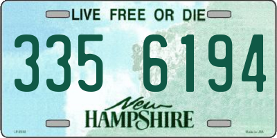NH license plate 3356194
