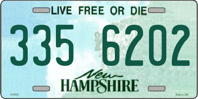 NH license plate 3356202