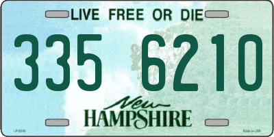 NH license plate 3356210