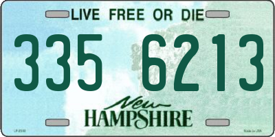 NH license plate 3356213