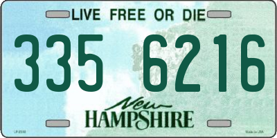 NH license plate 3356216