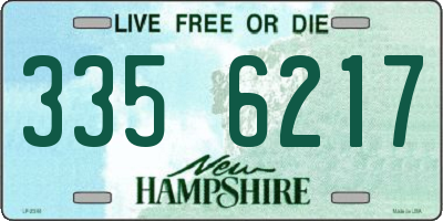 NH license plate 3356217