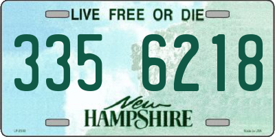 NH license plate 3356218