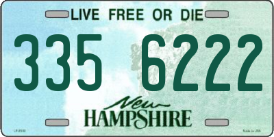 NH license plate 3356222