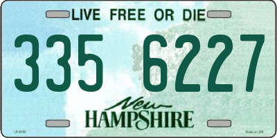 NH license plate 3356227