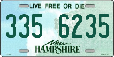 NH license plate 3356235