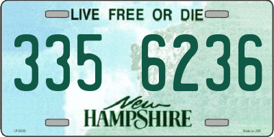 NH license plate 3356236