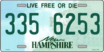 NH license plate 3356253