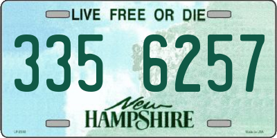 NH license plate 3356257