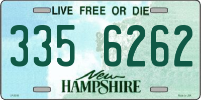 NH license plate 3356262