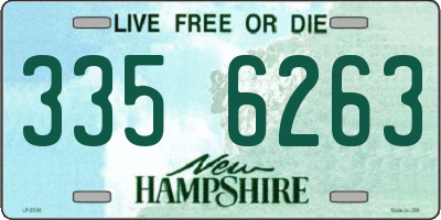 NH license plate 3356263
