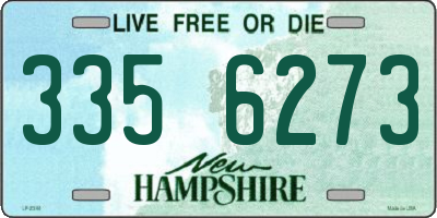 NH license plate 3356273