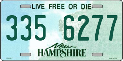NH license plate 3356277