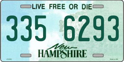 NH license plate 3356293