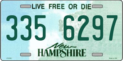 NH license plate 3356297