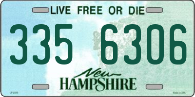 NH license plate 3356306