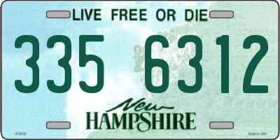 NH license plate 3356312