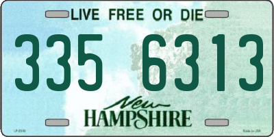 NH license plate 3356313