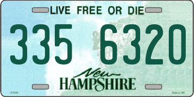 NH license plate 3356320