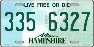 NH license plate 3356327
