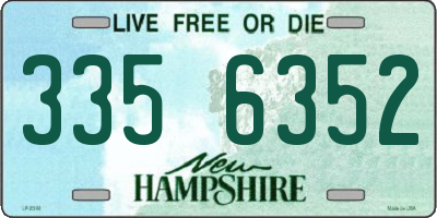 NH license plate 3356352