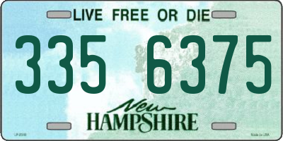 NH license plate 3356375
