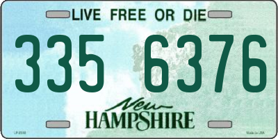 NH license plate 3356376