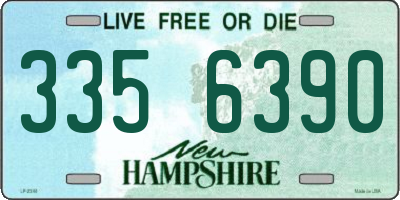 NH license plate 3356390