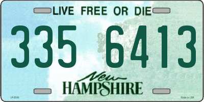 NH license plate 3356413