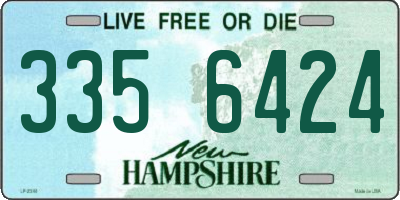 NH license plate 3356424