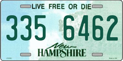 NH license plate 3356462